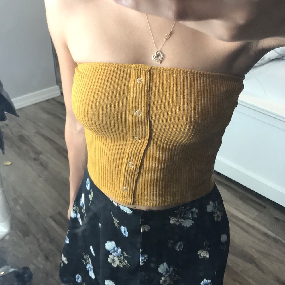 Yellow tube top - Picture 1 of 3